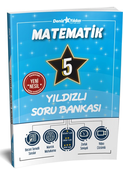 Deniz Yıldızı Yayınları 5. Sınıf Matematik Yıldızlı Soru Bankası