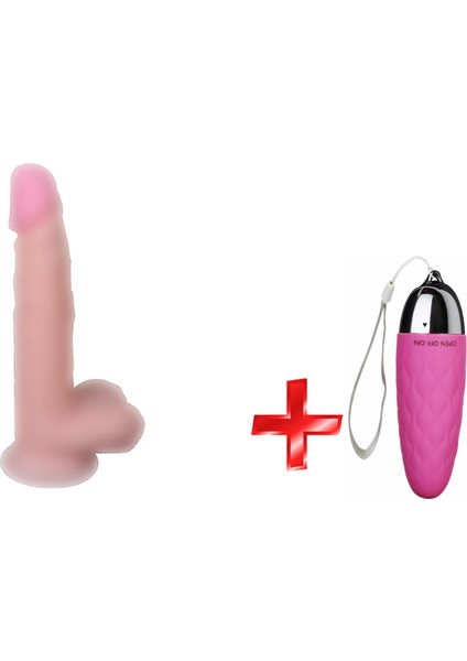 DILDO Dragon 19 cm Realistik Penis+Mini Vibratör
