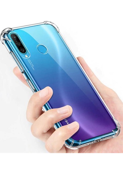 Huawei Antishock Premium Şeffaf Silikon Kılıf Huawei Mate 20 Lite