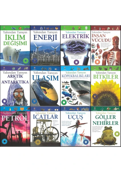 Tübitak Popüler Bilim Yakından Tanıyın 12 Kitap Set (14+Yaş)