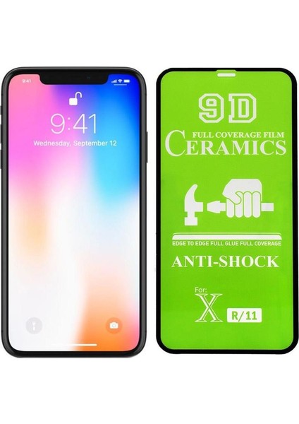 9d Mat Seramik Nano Ekran Koruyucu Siyah-Apple iPhone 8