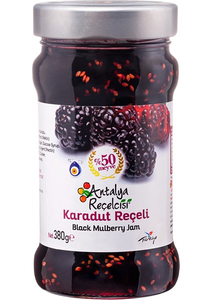 Karadut Reçeli %50 Meyve Klasik Seri 380 Gr