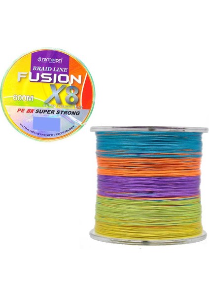 Fusion X8 Multicolor İp Olta Misinası 600 mt