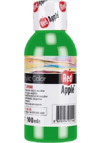 Red Apple  RA110-14 Akrilik Boya 100 Gram Yeşil