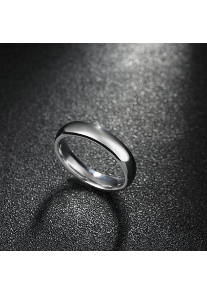 4 mm Söz Nişan Gri Unisex Çelik Yüzük fiyatları
