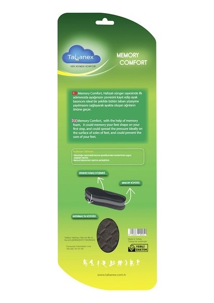 Memory Comfort Tabanlık - Erkek 40-46