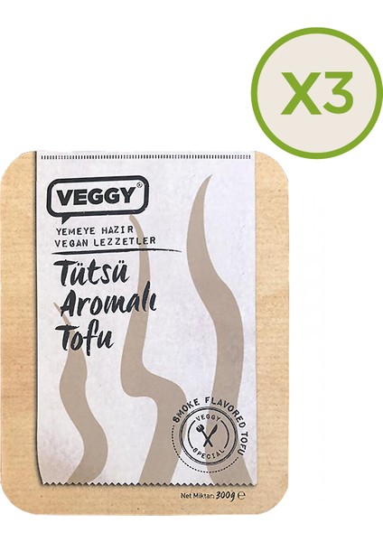 Tütsü Aromalı Tofu 300 gr x 3 Paket