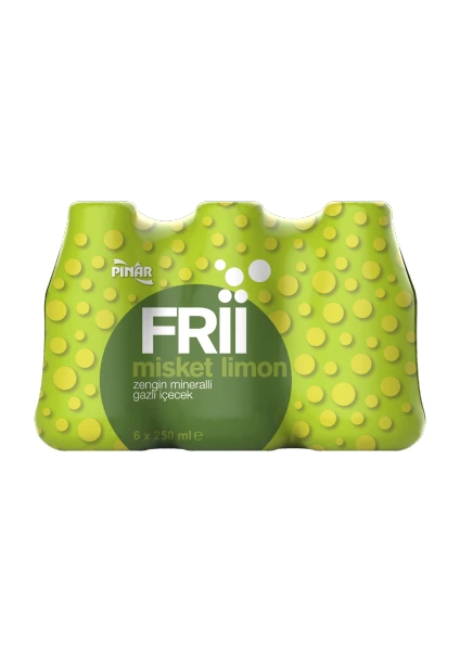 Frii Misket Limonlu Gazlı Içecek 250 ml x 6'lı