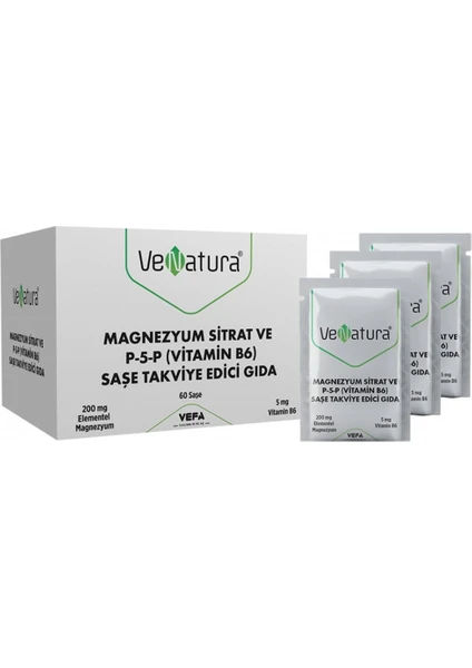 Magnezyum Sitrat ve P-5-P (Vitamin B6) Saşe