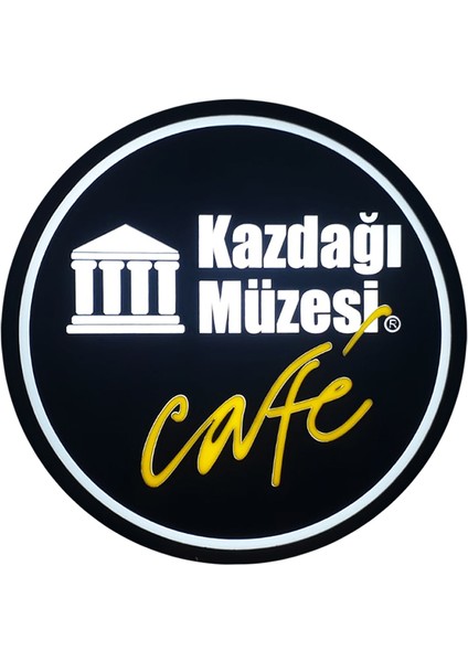 Kazdağ Cafe 3D Led Neon Işıklı Tabela