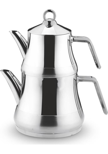 Naz Çelik Çaydanlık Takımı Metal Kulp (Aile Boy)