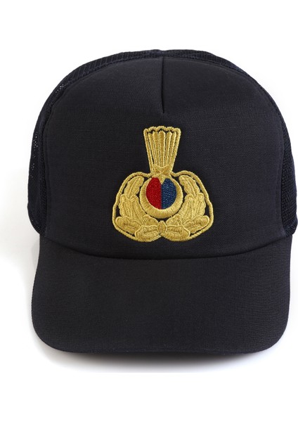 Asker Kolisi Jandarma Asayiş Lacivert Subay Şapkası - Askeri Kep