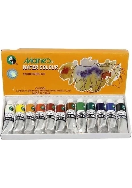 Sulu Boya Water Color 9 ml 12'li