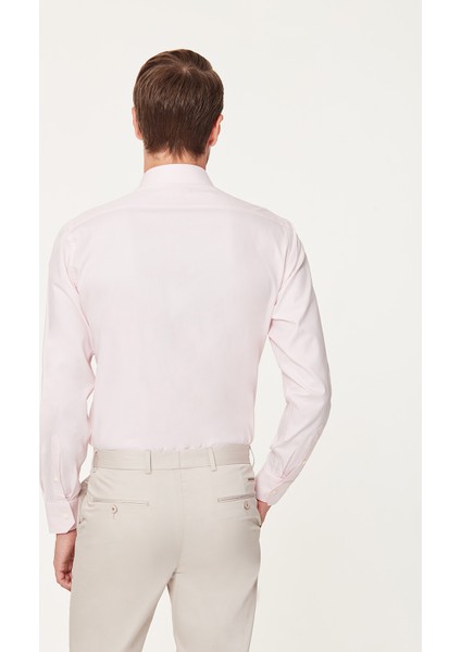 Pembe Premium Oxford Slim Fit Gömlek indirimleri
