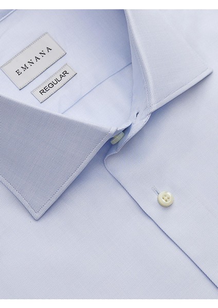 Açık Mavi Premium Twill Regular Fit Gömlek