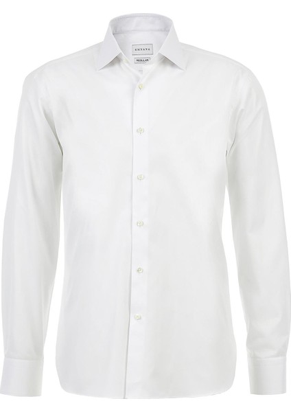 Beyaz Premium Twill Regular Fit Gömlek modelleri