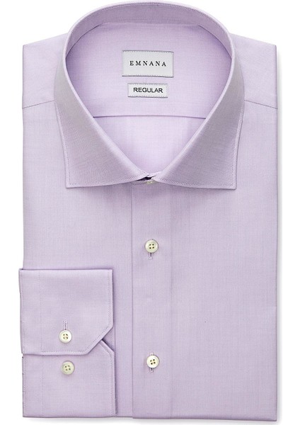 Lila Premium Twill Regular Fit Gömlek