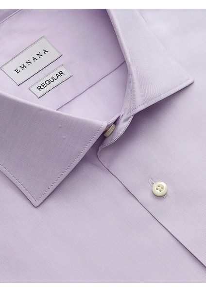 Lila Premium Twill Regular Fit Gömlek