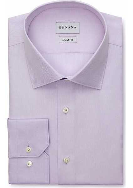 Lila Premium Twill Slim Fit Gömlek