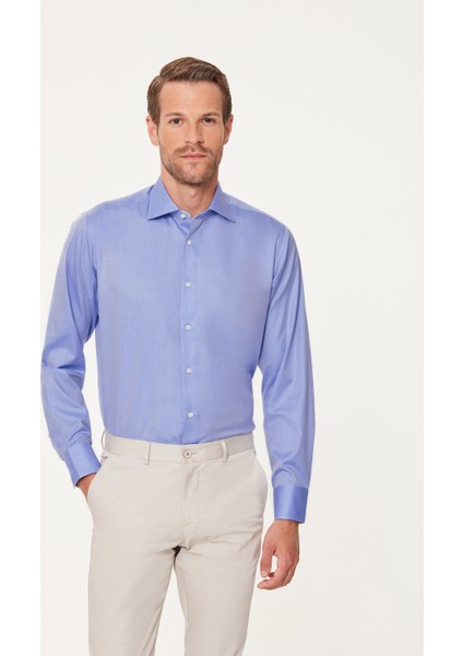 Mavi Premium Twill Slim Fit Gömlek fırsatları