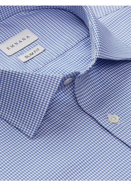 Mavi Desenli Slim Fit Gömlek fiyatları