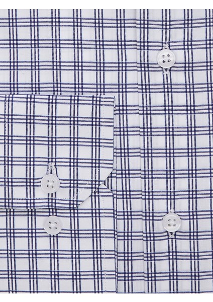 Mavi Kareli Slim Fit Gömlek modelleri