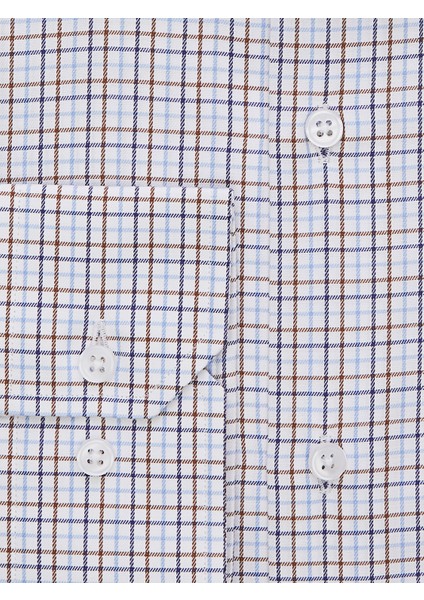 Çok Renkli Kareli Slim Fit Gömlek modelleri