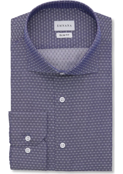 Antrasit Spor Slim Fit Gömlek