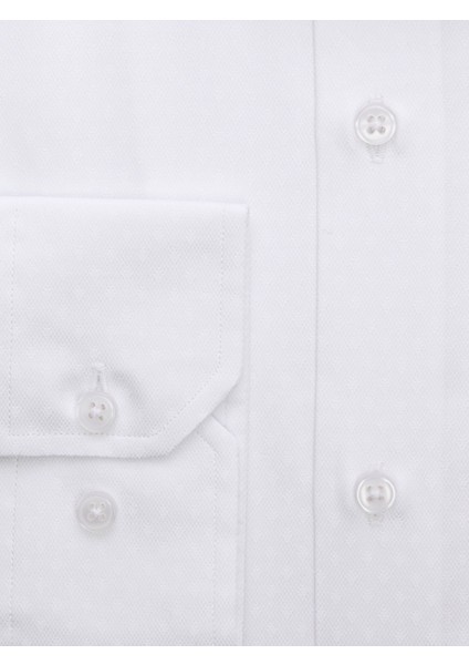 Beyaz Desenli Slim Fit Gömlek modelleri