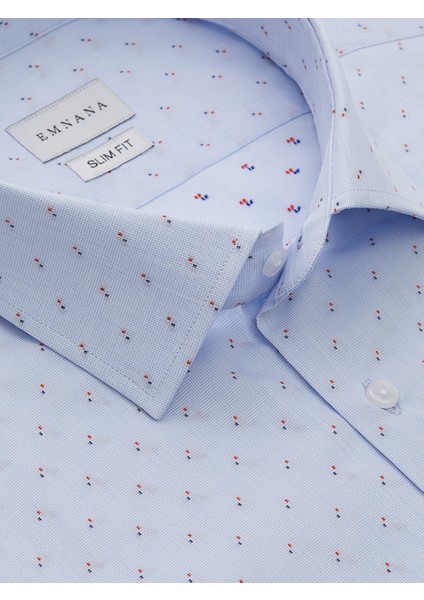 Mavi Desenli Slim Fit Gömlek fiyatları