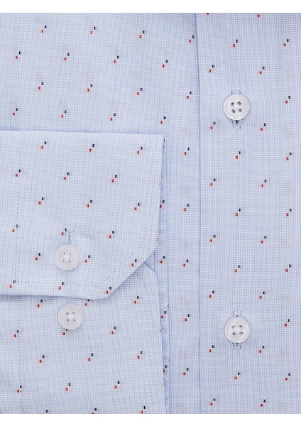 Mavi Desenli Slim Fit Gömlek modelleri
