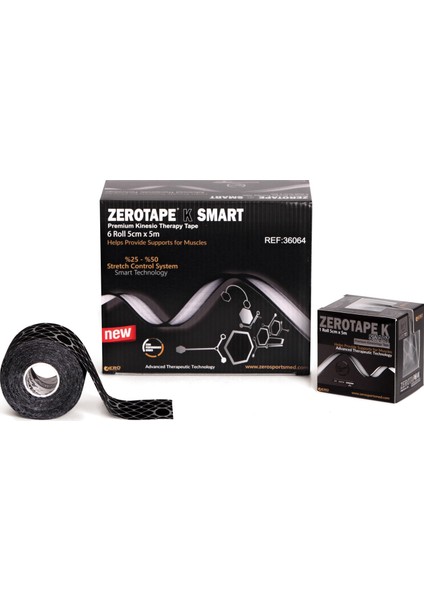 Zerotape K Smart Black/silver 5cm x 5m