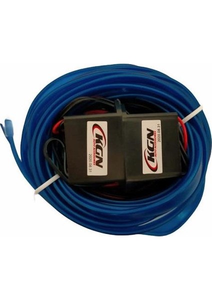 Araç İçi Torpido 2 Adaptörlü LED Neon Mavi 5 m