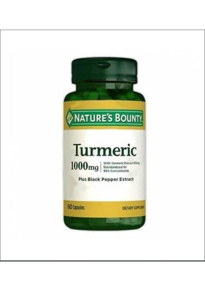 Turmeric Curcumin 1000 Mg Plus Black Pepper 60 Kapsül