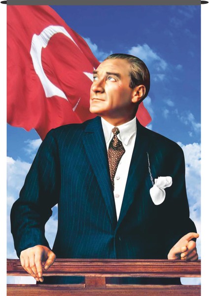 Bayrak Atatürk Posteri 300 x 450 cm