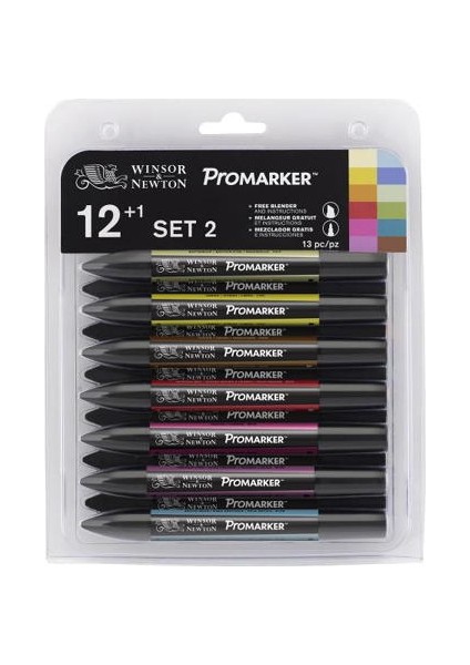 Promarker Kalem Seti 12 Renk Set 2