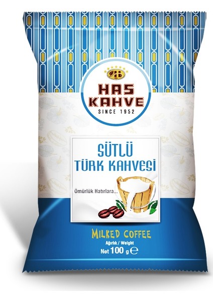 Has Kahve Ekonomik 3'lü Has Kahve Sepeti 3 x 100 gr (Türk Kahvesi-Sütlü-Osmanlı Kahve)