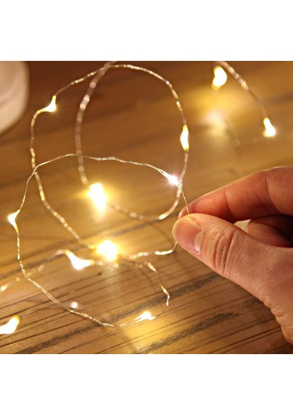 5 m Peri Led Işık Şerit Pilli Aydınlatma Dekor 50'li