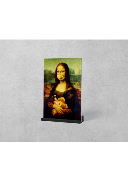 Ayaklı Blok Tablo | Masked Mona Lisa 48×69 fiyatları