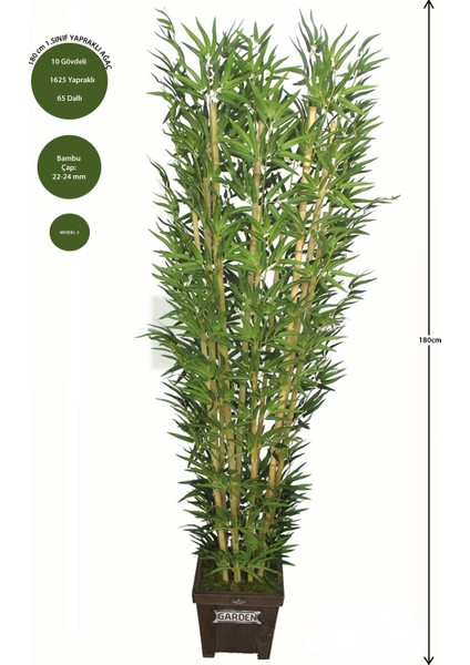 Bambu Ağacı 10 Gövde 180 Cm1.sınıf Yaprak)