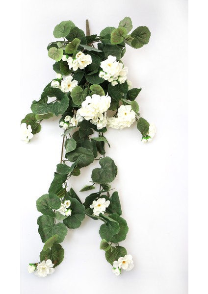 Yapay Lüx Sarkan Sardunya 75 cm Beyaz