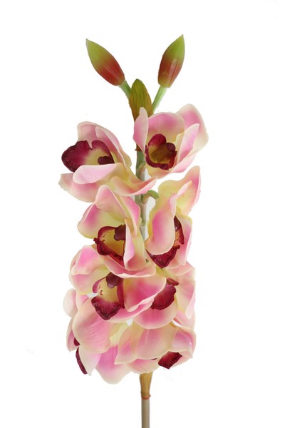 Yapay Delüx Islak Singapur Orkidesi 60 cm Lila