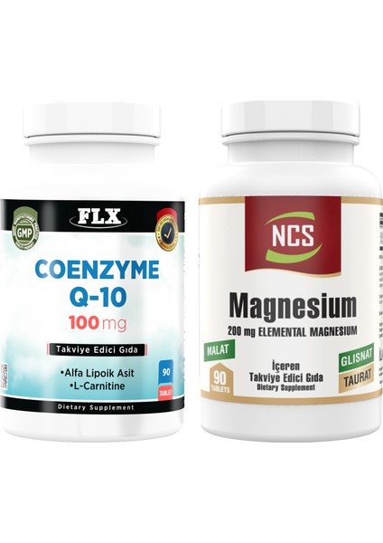 Magnesium (Magnezyum) 90 Tablet Coenzyme Q-10 100 Mg 90 Tablet