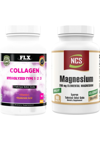 Collagen Tip-1-2-3-90 Tablet Magnezyum 90 Tablet