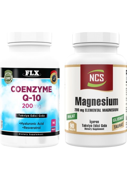 Magnesium (Magnezyum) 90 Tablet Coenzyme Q-10 200 Mg 90 Tablet