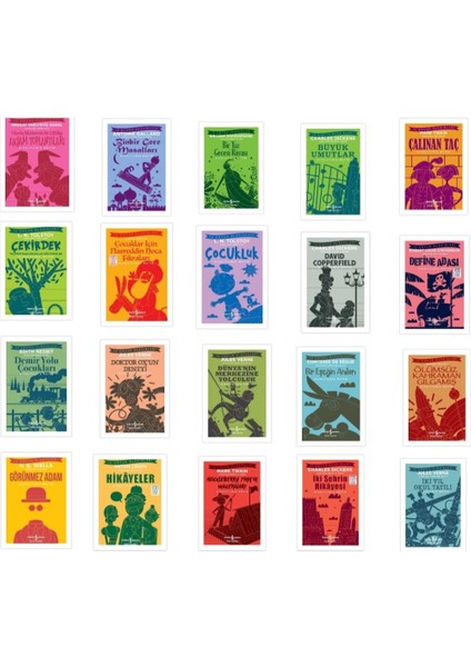 İş Çocuk Dünya Klasikleri 20 Kitap Set 1 + Kağıt Poşet