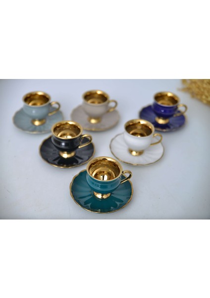 Morpheus Porselen Türk Kahvesi Fincanı Takımı