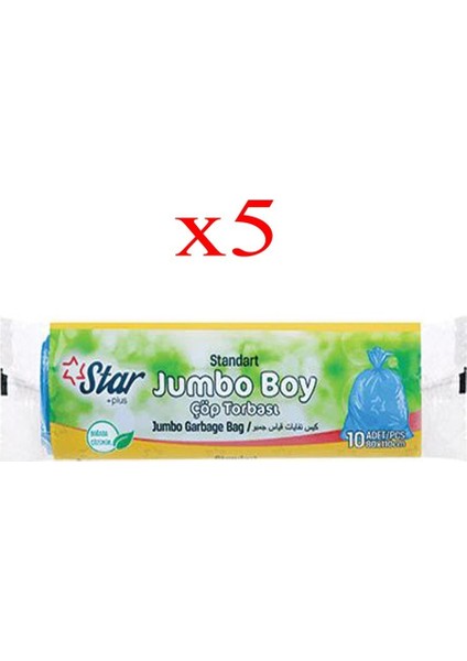 Star Çöp Torbası Jumbo Boy Siyah 5 80X110