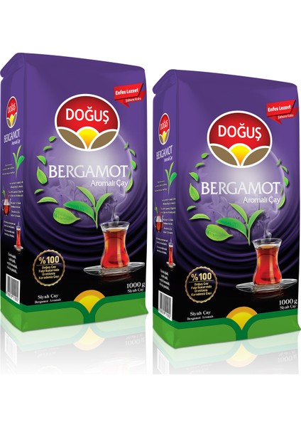 Bergamot Aromalı Siyah Çay 1000 gr 2'li