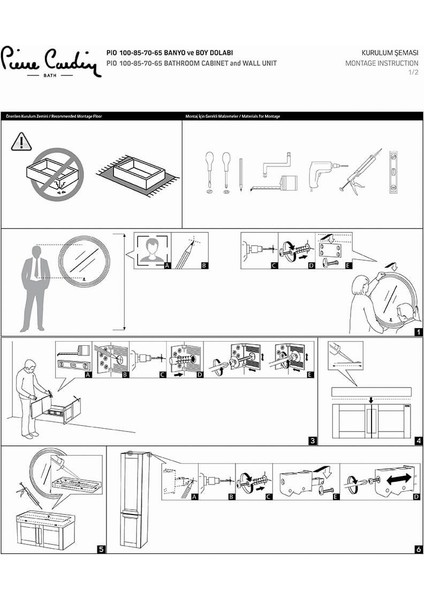 Pio 100 cm Matt Mocha Banyo Dolabı Ahşap Kulplu indirimleri